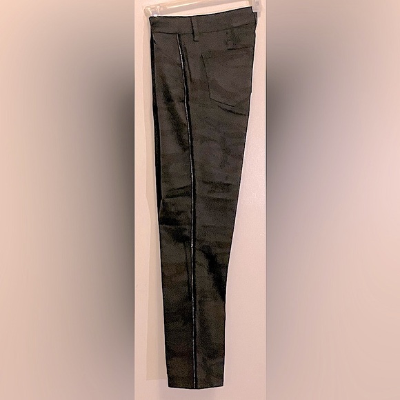 LEVEL 99 Size 26, straight boot cut, dark camouflage  w/gold pinstripe down side - Picture 1 of 9